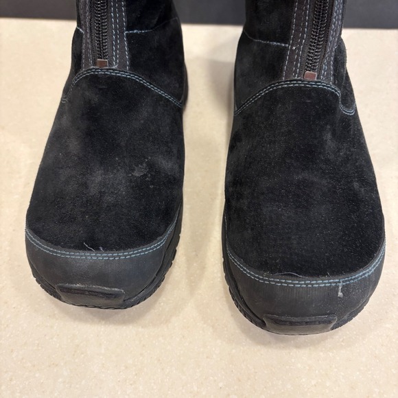 Merrell Encore Divine Midnight Black Suede Boots Women 7.5 Primaloft Polartec - Picture 4 of 16